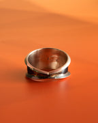 Paul Largo 3-Stone Turquoise Silver Cluster Ring  - Size 10