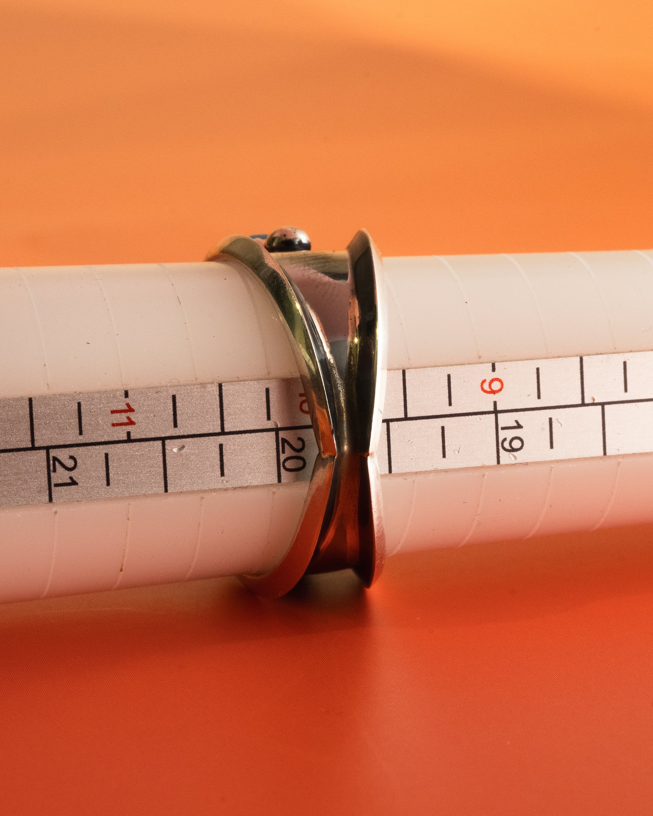 Paul Largo 3-Stone Turquoise Silver Cluster Ring  - Size 10